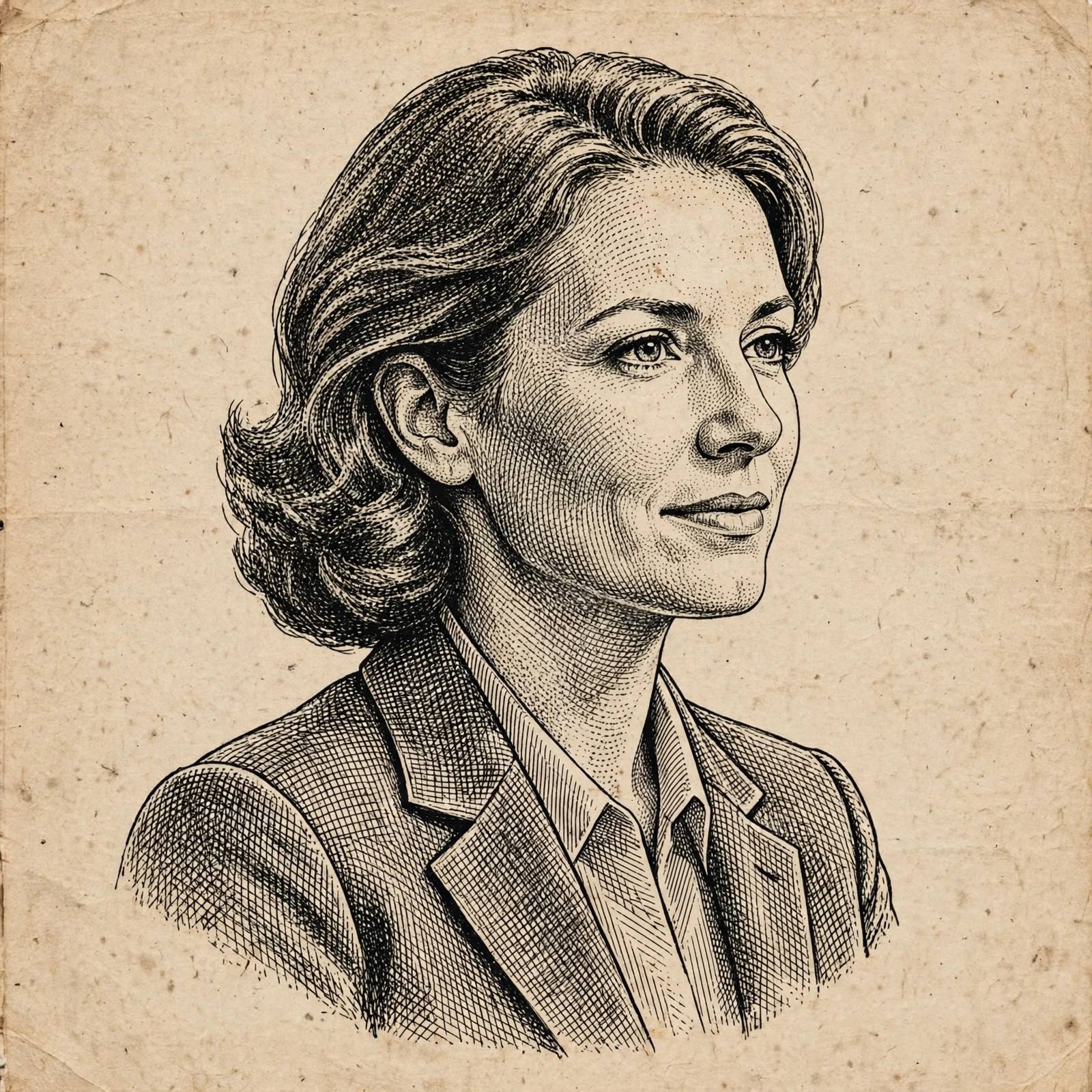 Original hedcut-style illustration of a consumer goods executive.