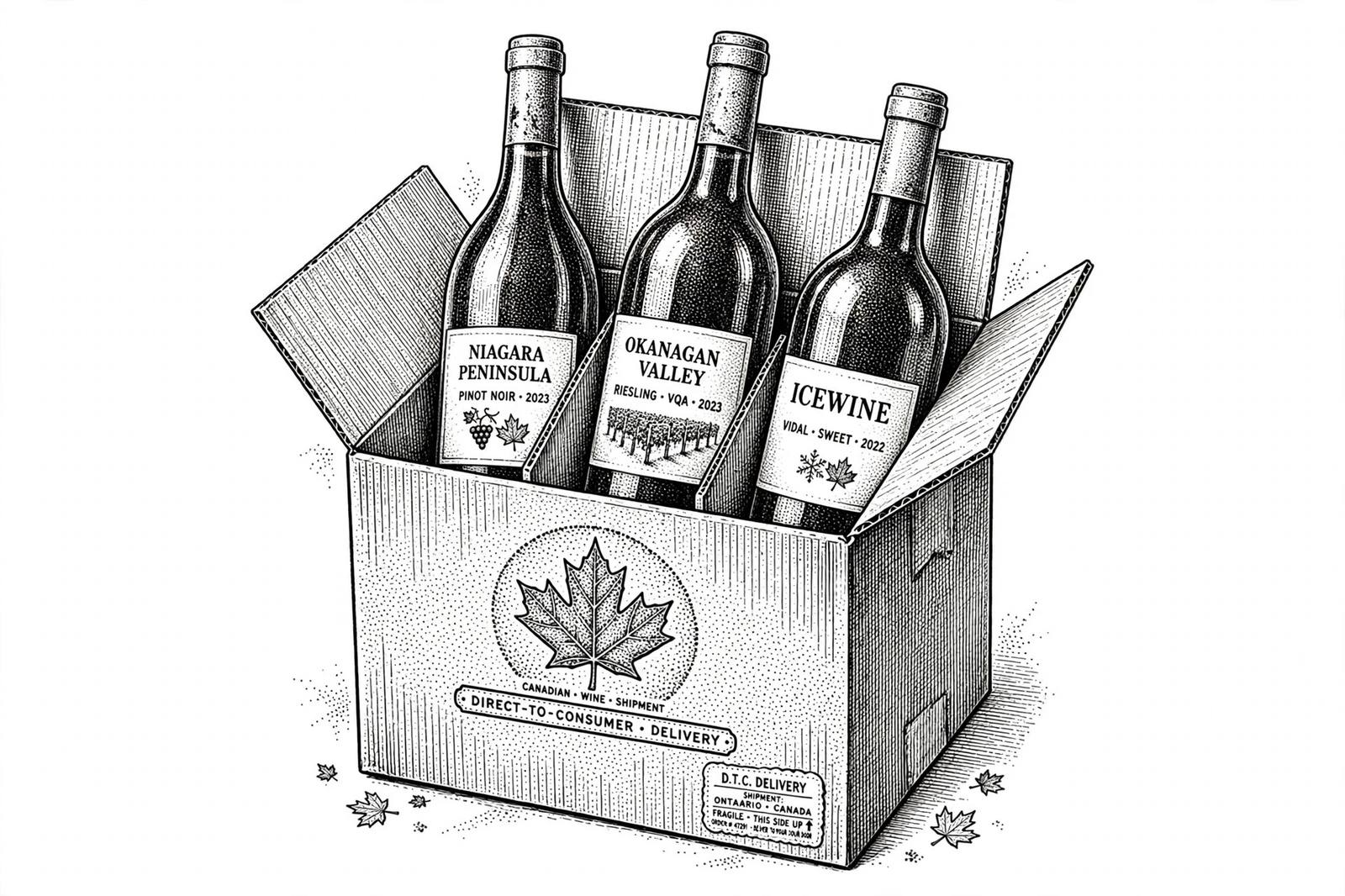 Illustration: Canadian wine ships direct to consumers as interprovincial barriers fall.