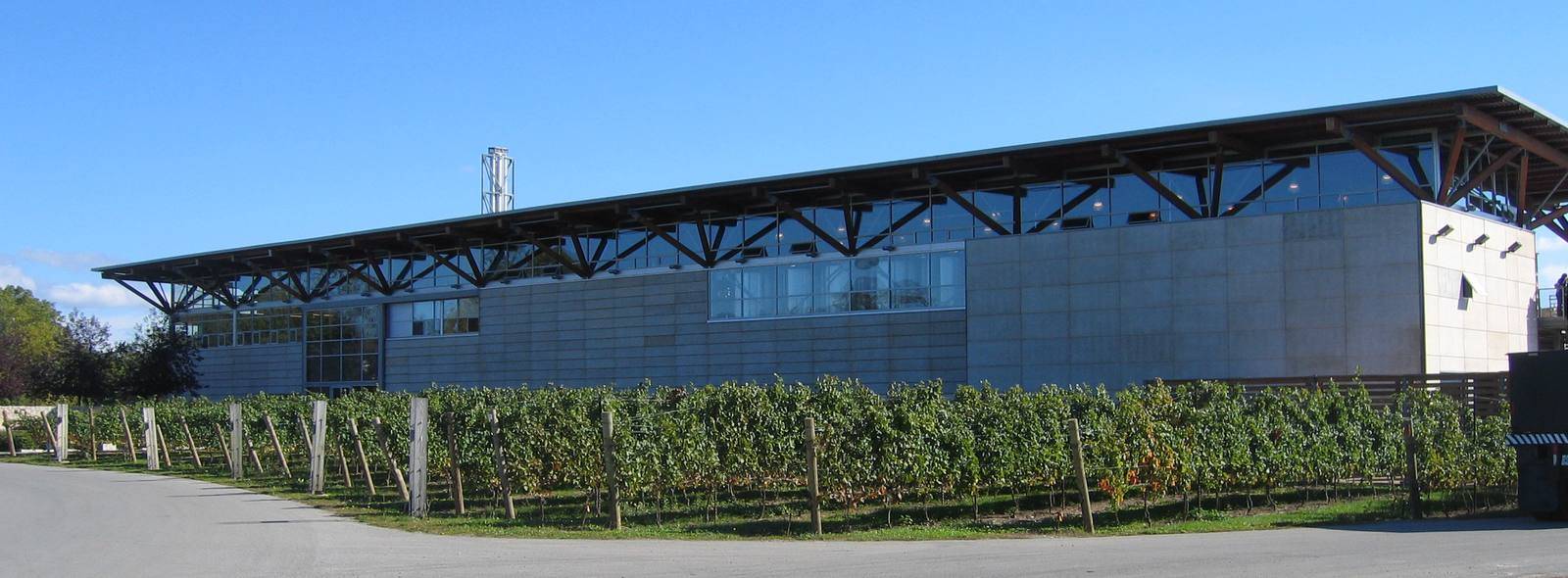 Jackson-Triggs winery in Ontario's wine country. Bottled Canadian wine can no longer be imported into the United States as of September 29, 2026.